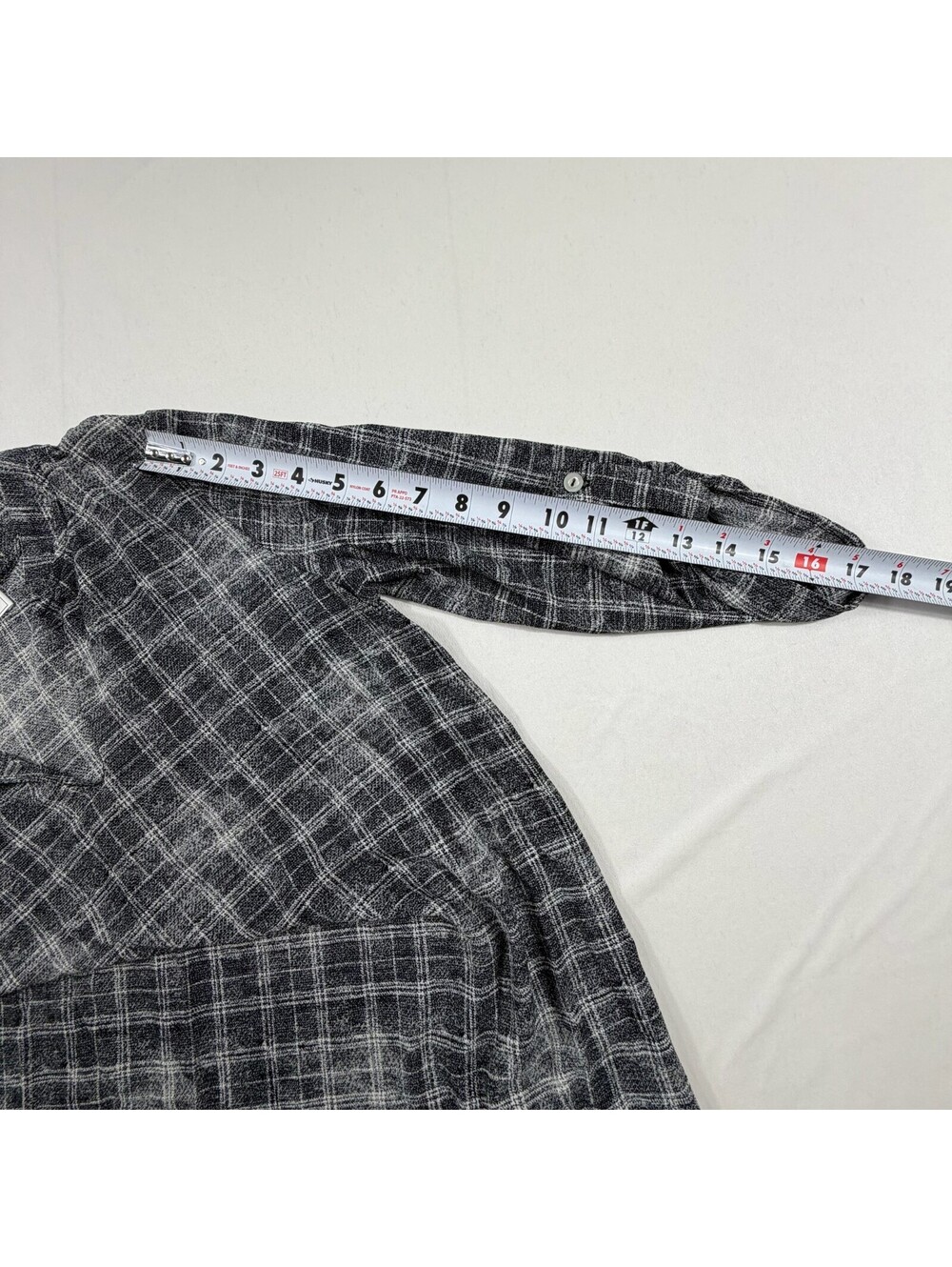 Ces Femme Black and White Plaid Long Sleeve Blouse - Picture 6 of 8